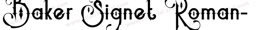 Baker Signet Roman字体转换
